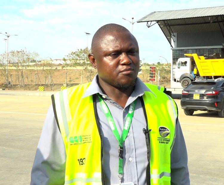 Victor Kithome, Manager of the Mariakani, Mtwapa and Dongo Kundu weighbridges and the adjacent 1,466-kilometre road network
