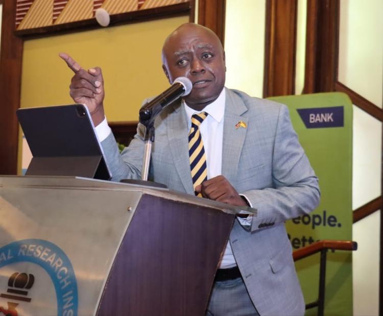 Kenneth Mwige, Director General of the Kenya Vision 2030 Delivery Secretariat, addresses delegates during the KEMRI Annual Scientific and Health (KASH) Conference (KASH) in Nairobi