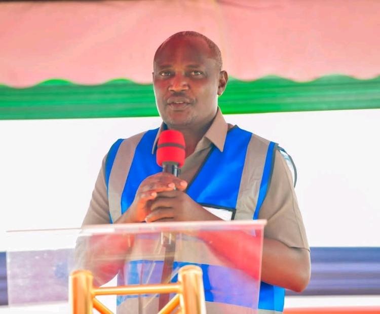 Treasury Cabinet Secretary John Mbadi during the launch of Kobongo irrigation project.