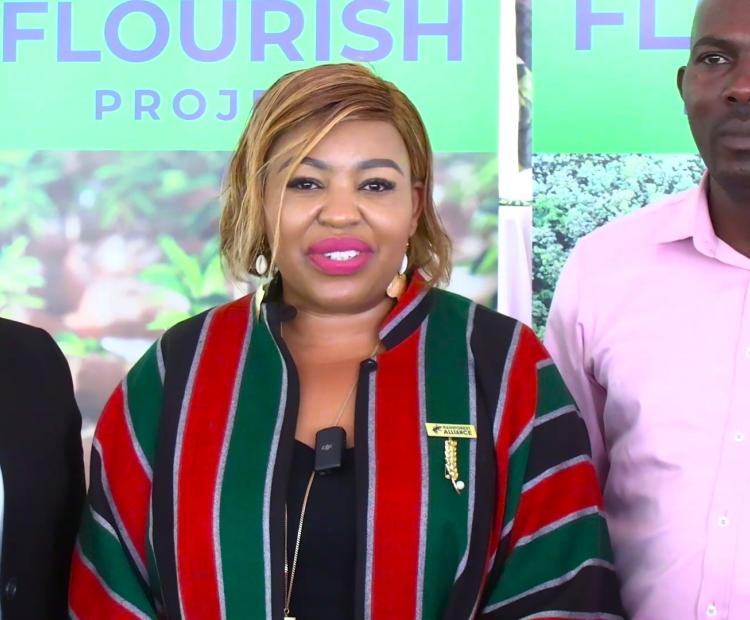  The Rainforest officials pose for a photo during the launch