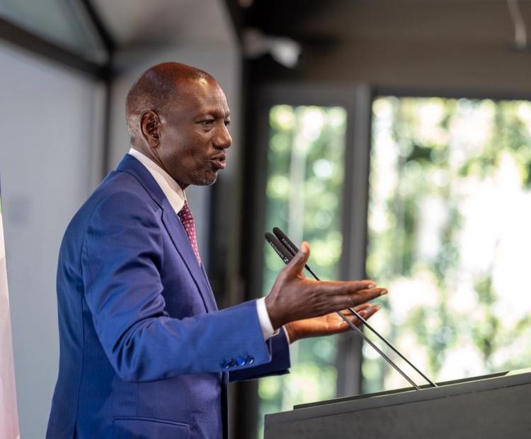 President William Ruto during the Public Lecture at Luiss University, Rome, Italy.