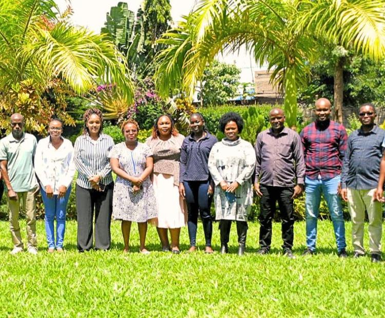 A group photo of participants during a review meeting on a proposed supplemental loan agreement with KfW Development Bank to scale up the Drought Resilience Programme in Northern Kenya (DRPNK). PHOTO: ESTHER MAKU