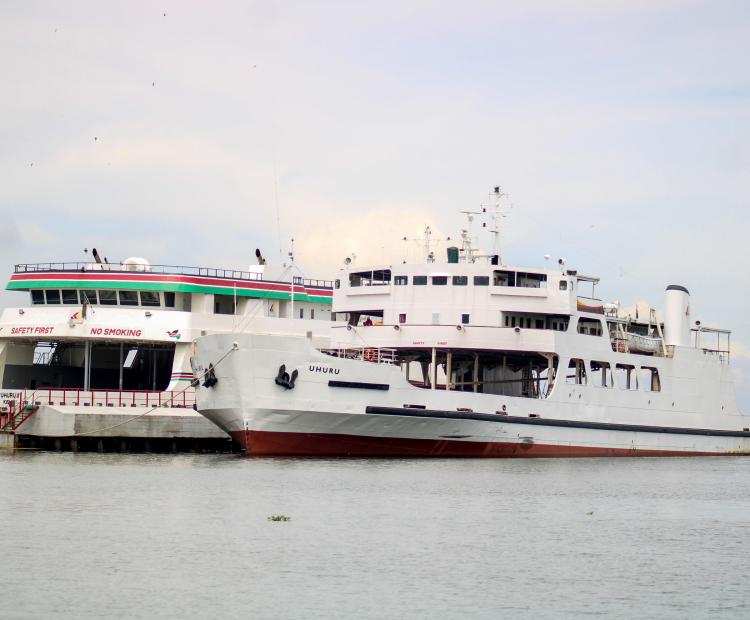Mv Uhuru I and MV Uhuru II vessels docket at the Kisumu port. The two cargo vessels operated by Kenya Railways ply different routes on Lake Victoria.