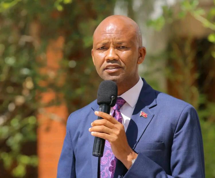 Kajiado County Executive Committee member for land, physical planning, urban development, housing and municipalities,Hamilton Parseina.
