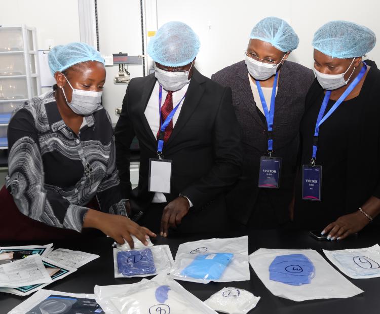 From Left to Right: Fiona Munyalo, FullCare Medical (Kenya) SEZ Limited, KENAS CEO Dr Walter Ongeti, KENAS Chief Manager Laboratories Lucy Namu, KENAS Manager Testing Laboratories Felista Nyakoe