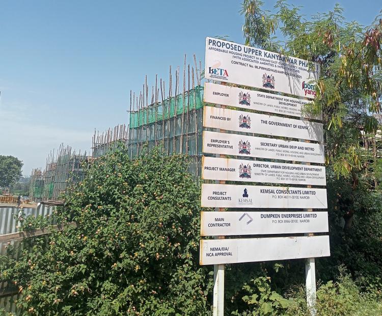   Upper Kanya kwar Affordable Housing Project (AHP) in Kisumu taking shape.