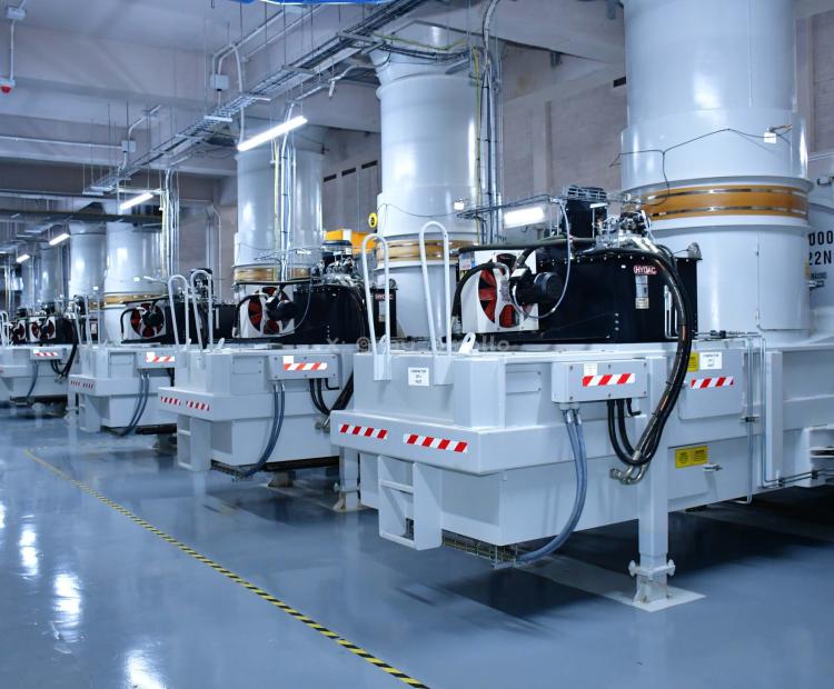 The continent’s first automated pneumatic solid waste management located at the Konza Technopolis.