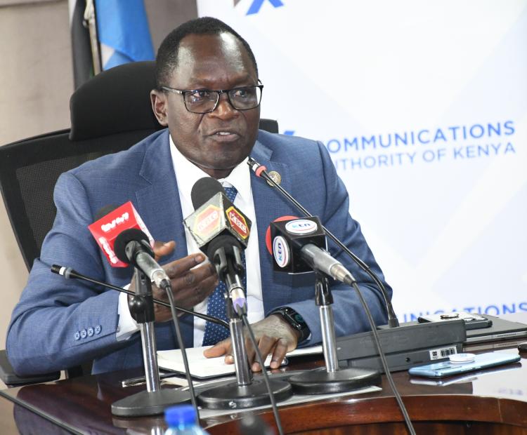 Broadcasting and Telecommunications Principal Secretary Stephen Isaboke.