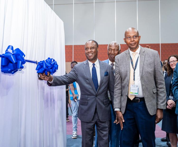 Livestock Principal Secretary Jonathan Mueke officially launches the National Agri-food Systems Investment Plan (NASIP) 2026–2030. On his left is the Chairman of Agricultural Finance Corporation (AFC) Eng. John M. Mruttu.